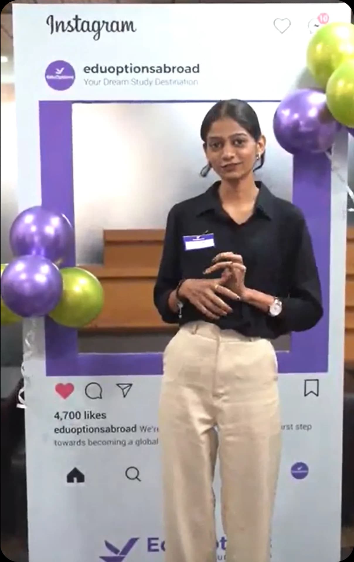 Aishwarya student testimonial video about studying abroad with EduOptions Germany