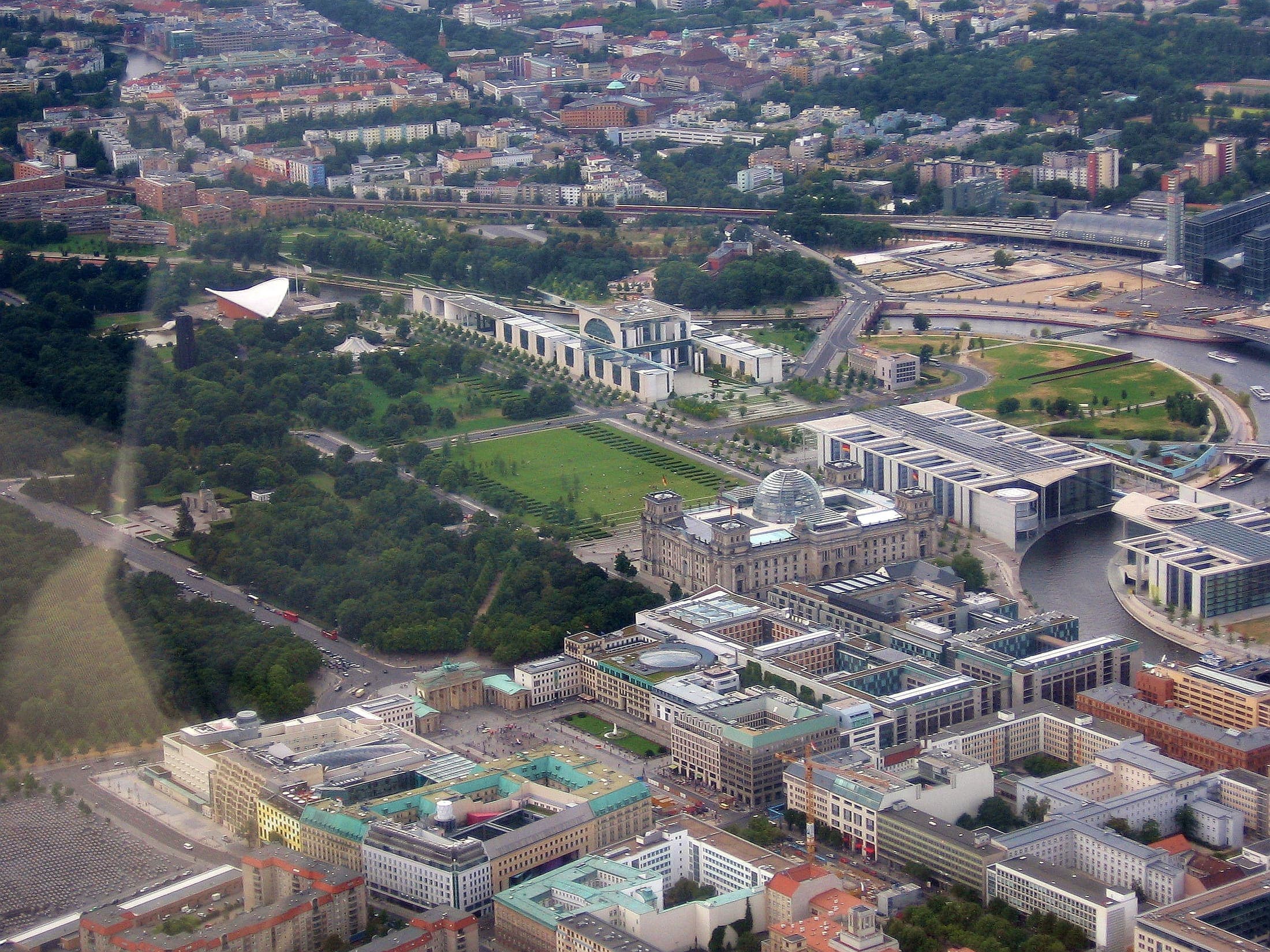 German Chancellery and Reichstag, Berlin government district