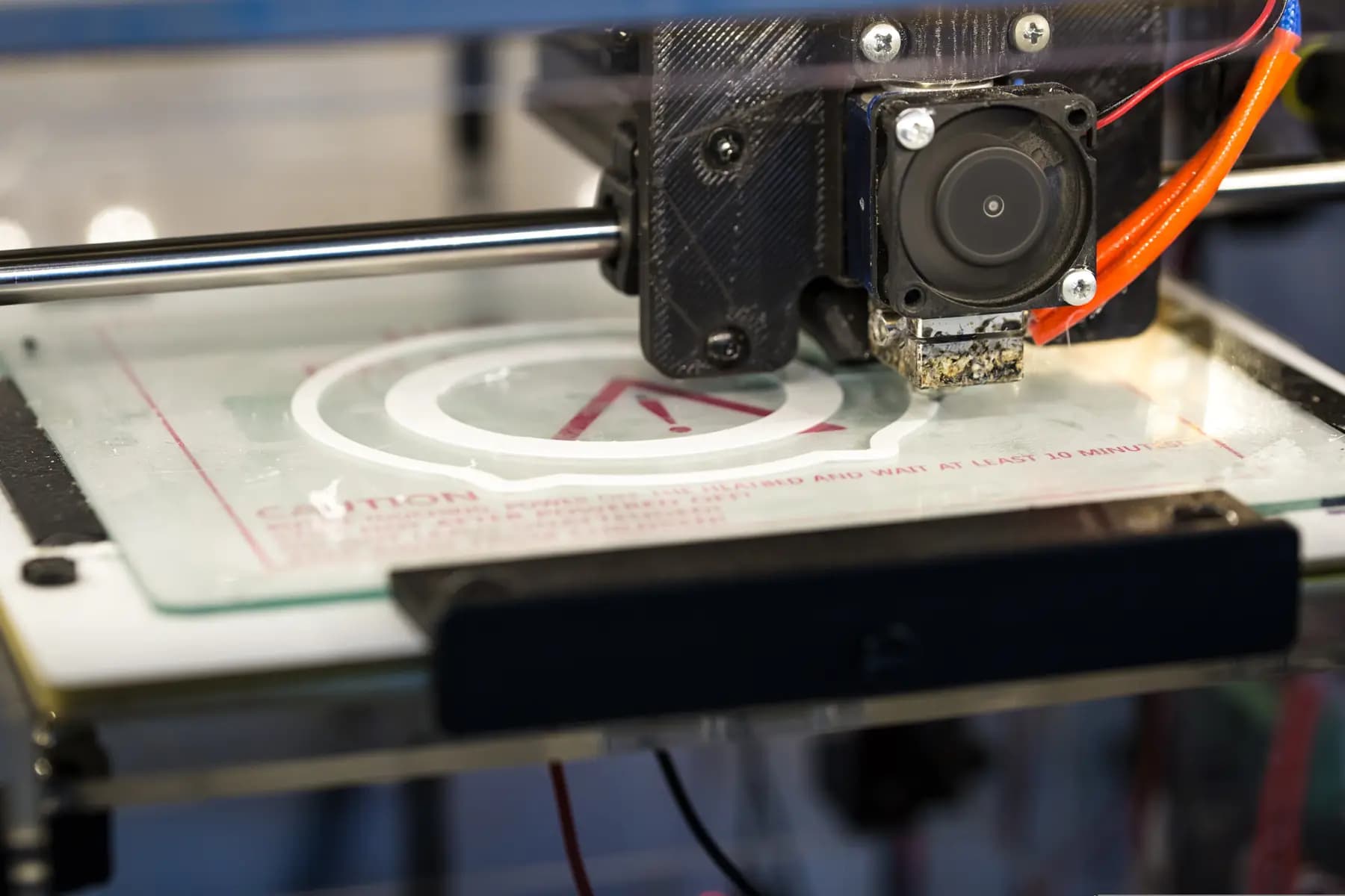 3D printer producing a prototype