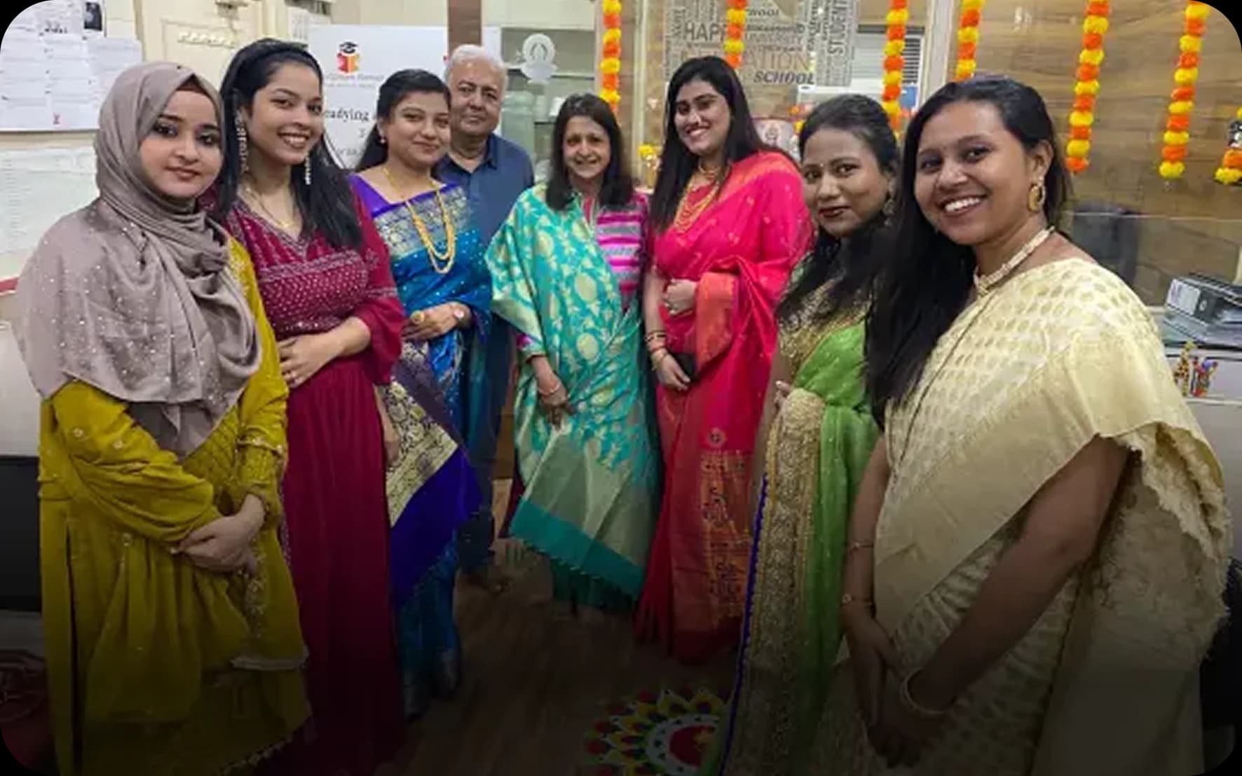 EduOptions Germany team celebrating Diwali at Mumbai office